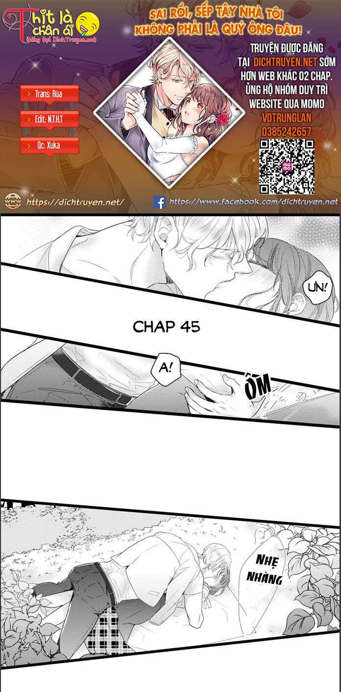 Sai rồi, sếp tây nhà tôi không phải là quý ông đâu!: Chapter 45