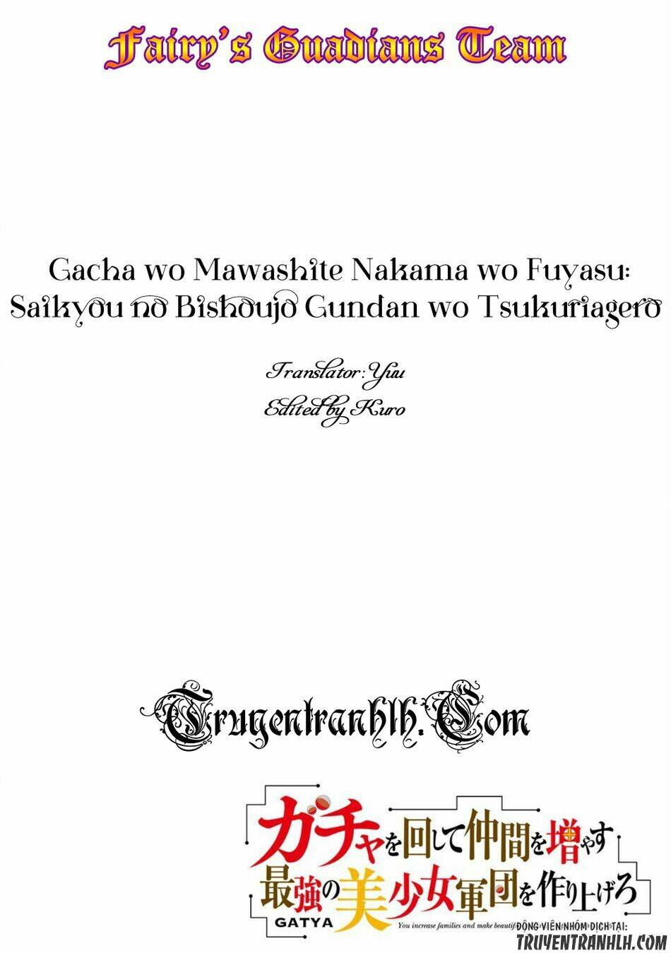Gacha Wo Mawashite Nakama Wo Fuyasu Saikyou No Bishoujo Gundan Wo Tsukuriagero: Chapter 2