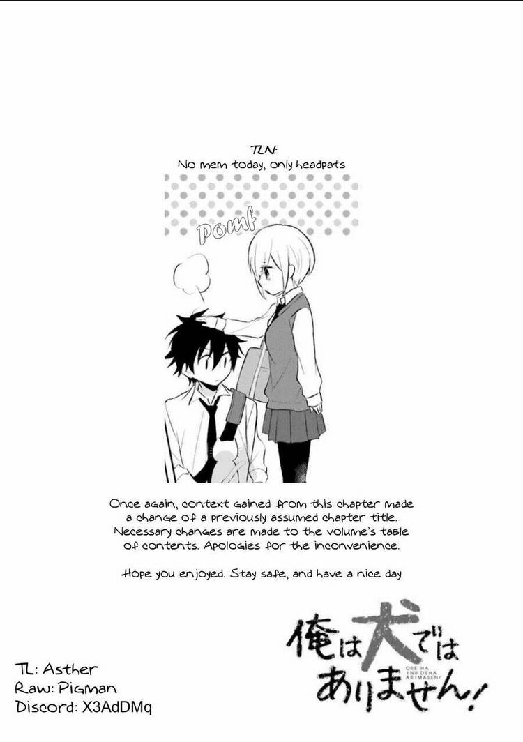 Ore Wa Inu Dewa Arimasen: Chapter 24